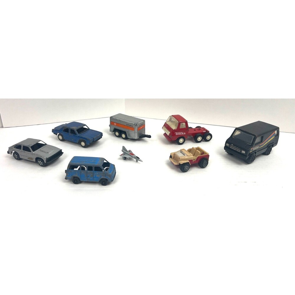 Tootsie & Tonka Toy Diecast Cars & Planes Lot of 8 Chevy Citation Dodge Uhaul